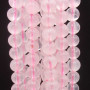 Quarzo rosa tondo liscio 10 mm grado A+ filo 40 cm