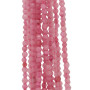 Quarzo rosa tondo sfac. 3 mm circa filo 40 cm