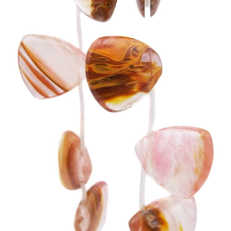 Quarzo Rutilato foro laterale 19x19 mm pacco 2 pz (qu5578aa) - pietreeminuterie.com