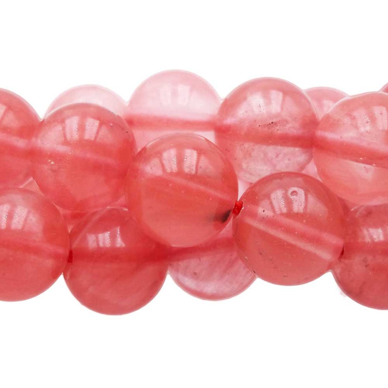 Quarzo tondo liscio 10.6 mm pacco 10 pz (qaa3) - pietreeminuterie.com