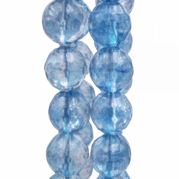 Quarzo | quarzo azzurro sfaccettato 10 mm pacco 10 pezzi - qqa10m