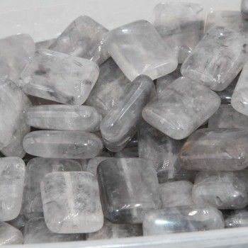 Quarzo fume 20x15 mm liscio conf. 5 pz