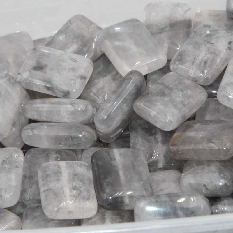 Quarzo fume 20x15 mm liscio conf. 5 pz Quarzo fume 20x15 mm liscio conf. 5 pz