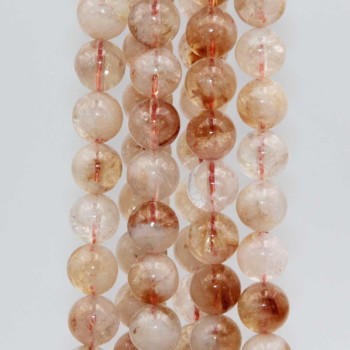 Quarzo lemon citrino 6 mm tondo liscio grado A++ filo 40 cm