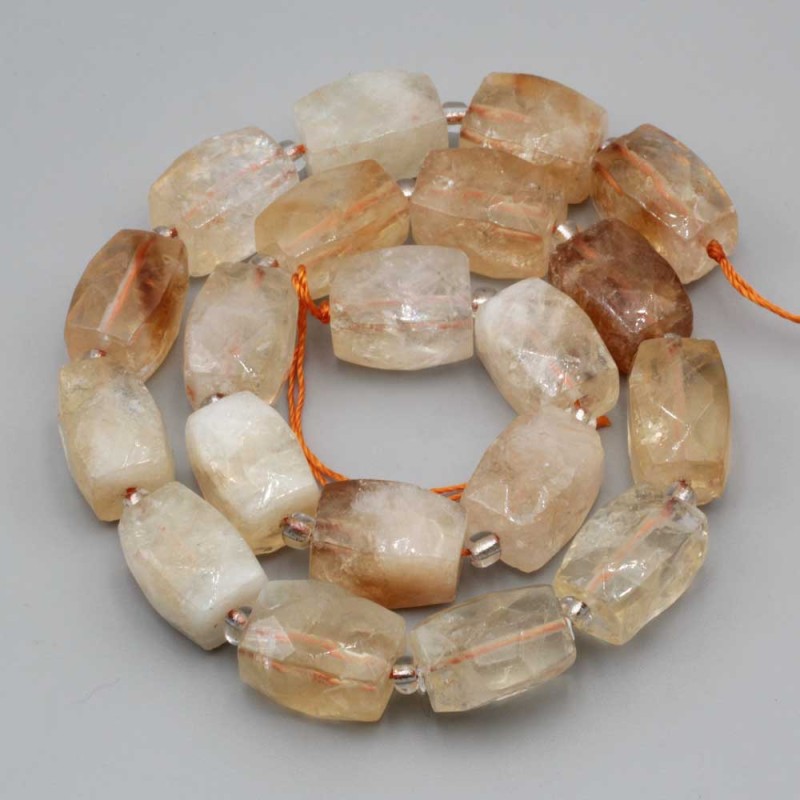 Quarzo citrino colonna 16x11 mm sfac. conf. 2 pz (col-ama12) - pietreeminuterie.com