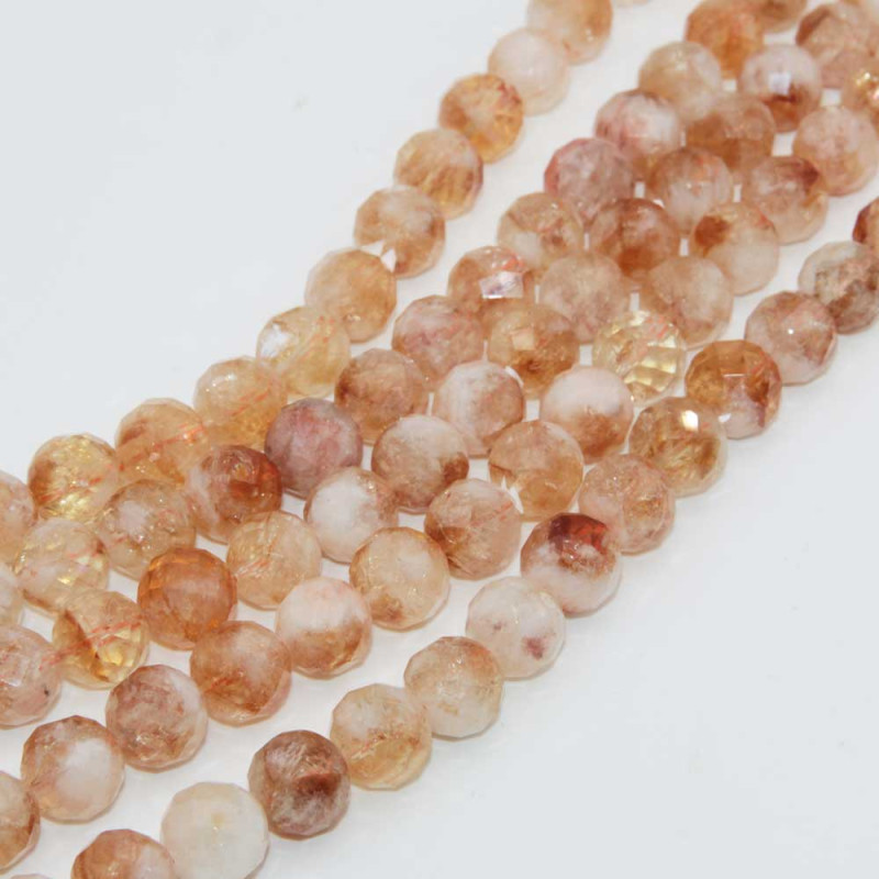 Quarzo citrino grado AAAA 10 mm tondo sfac. 10 pz (citr-10-11) - pietreeminuterie.com