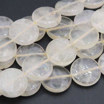 Quarzo lemon disco grado A++ liscio 18 mm conf. 4 pz