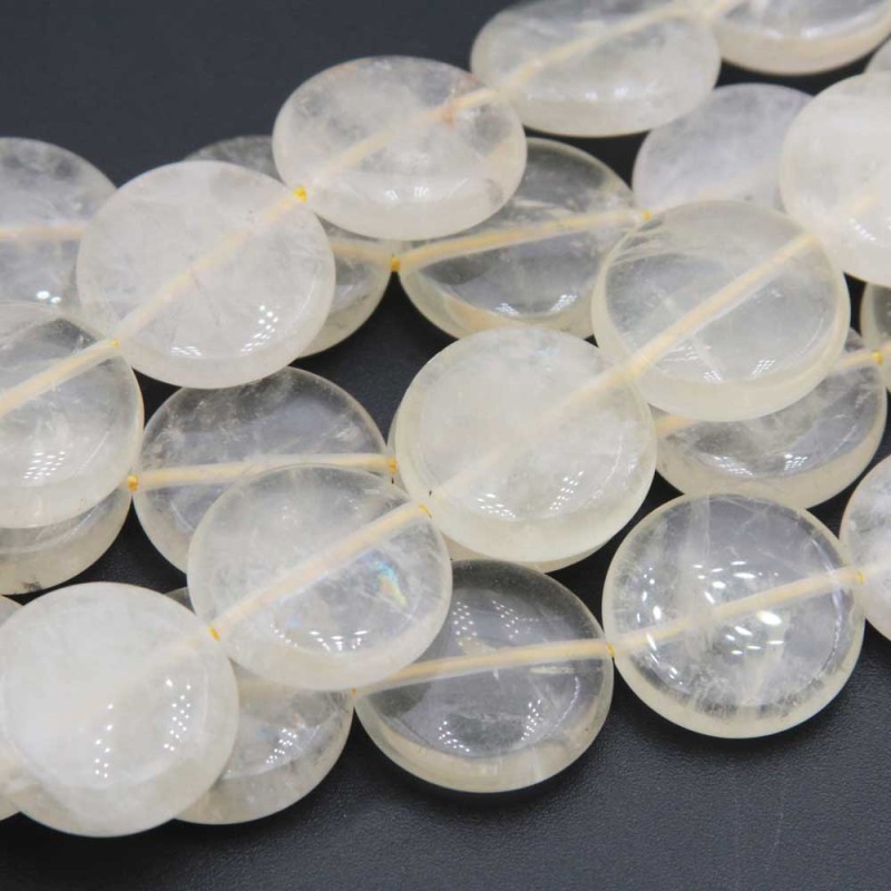 Quarzo lemon disco grado A++ liscio 18 mm conf. 4 pz Quarzo lemon disco grado A++ liscio 18 mm conf. 4 pz