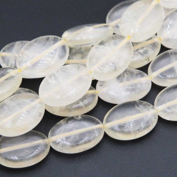 Quarzo lemon ovale liscio grado A++ 18x13 mm conf. 4 pz