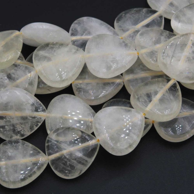 Quarzo lemon goccia liscia grado A++ 18 mm conf. 4 pz Quarzo lemon goccia liscia grado A++ 18 mm conf. 4 pz