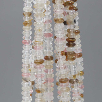 Quarzo colorato Rondelle 4x2 mm filo 40 cm