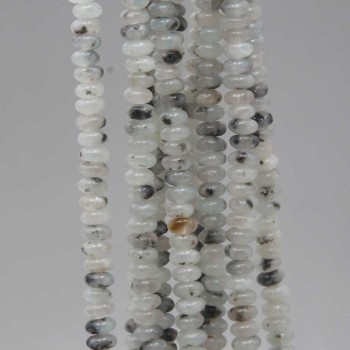 Labradorite bianca Rondelle 4x2 mm filo 40 cm Labradorite bianca Rondelle 4x2 mm filo 40 cm