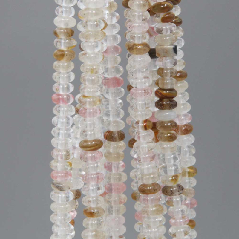 Quarzo colorato Rondelle 4x2 mm filo 40 cm (z77i6x4) - pietreeminuterie.com