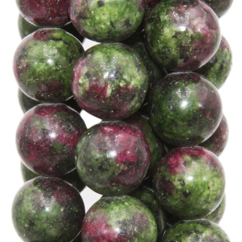 Rubizoisite tonda liscia 12 mm filo 40 cm (rub27728) - pietreeminuterie.com