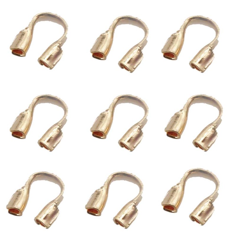 Salvafilo in acciaio oro 5x4 mm foro circa 0.6 mm conf. 30 pz - salva-01 - pietreeminuterie.com Salvafilo in acciaio oro 5x4 mm foro circa 0.6 mm conf. 30 pz (salva-01) - pietreeminuterie.com
