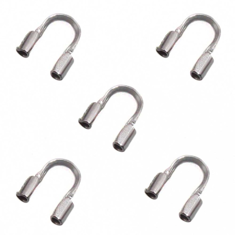 Pacco ingrosso Salvafilo in acciaio 5x4 mm foro circa 0.6 mm conf. 100 pz (salva-001-ing) - pietreeminuterie.com