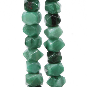 Pietre dure sasso agata verde 10x8 mm circa conf. 6 pz