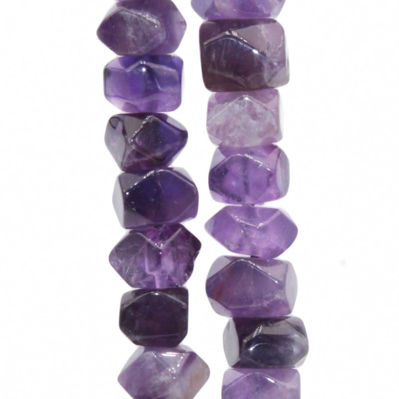 Pietre dure sasso ametista 10x8 mm circa conf. 6 pz (ame-0911) - pietreeminuterie.com