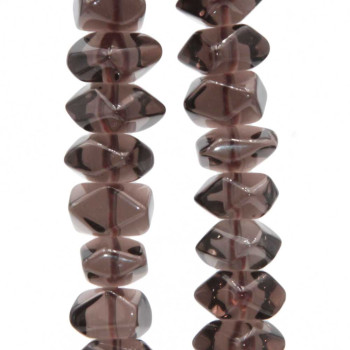 Pietre dure sasso quarzo fumè 10x8 mm circa conf. 6 pz