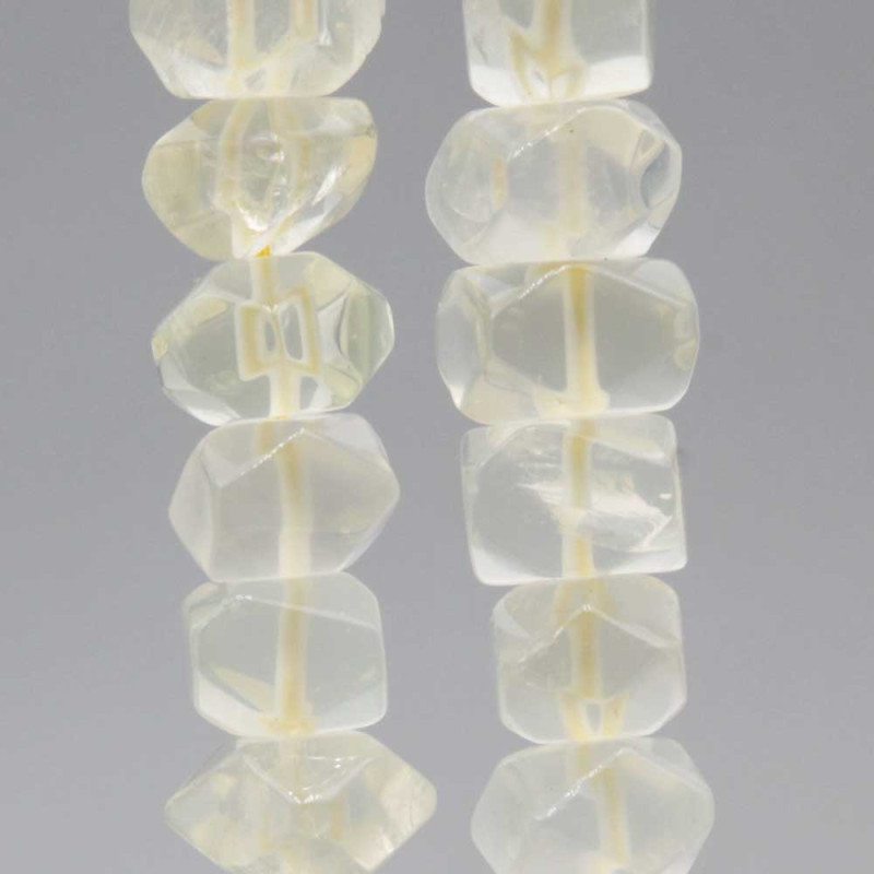 Pietre dure sasso quarzo lemon 10x8 mm circa conf. 6 pz (rie-1994) - pietreeminuterie.com