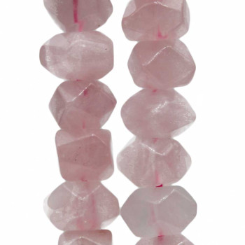 Pietre dure sasso quarzo rosa 10x8 mm circa conf. 6 pz