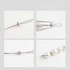 Blocca filo in acciaio 3.5 mm foro circa 1.5 mm conf. 10 pz