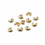 Copri schiaccini placcati oro 18kt 4 mm 25 pz