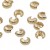 Copri schiaccini placcati oro 18kt intagliati 4 mm 30 pz