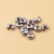 Copri schiaccini placcati oro bianco 18kt 3 mm 25 pz