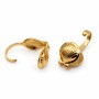 Coprinodo acciaio oro conchiglia 5 mm conf. 10 pz