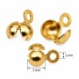 Coprinodo acciaio oro grande 5 mm conf. 10 pz
