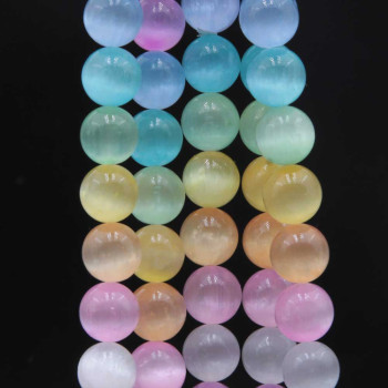 Selenite multicolor 10 mm liscia conf.10 pz