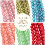 Perline in vetro Stardust Satinate