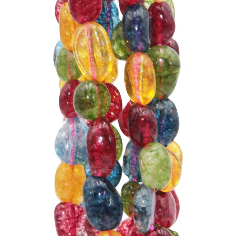 Tormalina pepite 8/10 mm grado A++ filo 40 cm (torm-p0s22) - pietreeminuterie.com