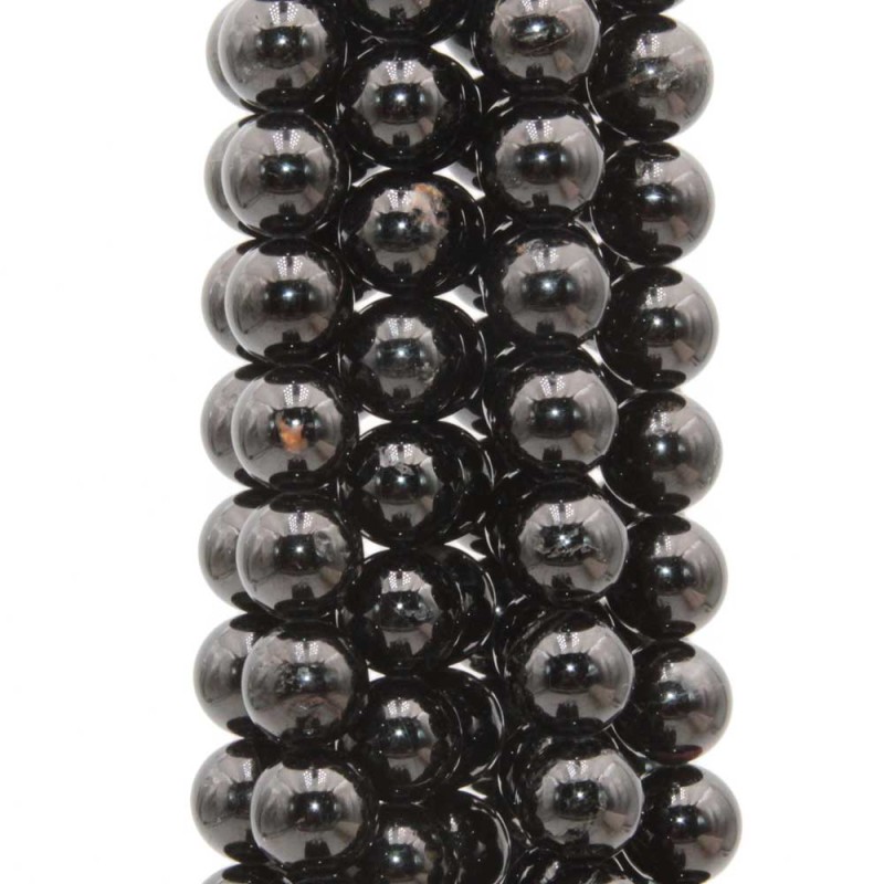 Tormalina nera tonda liscia 10 mm grado A+++ Filo 40 cm - torm-0009 - pietreeminuterie.com Tormalina nera tonda liscia 10 mm grado A+++ Filo 40 cm (torm-0009) - pietreeminuterie.com