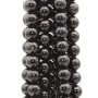 Tormalina nera tonda liscia 10 mm grado A+++ Filo 40 cm