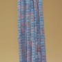 Perline in vetro tubicino 2.2x1.5 mm azzurro rosa filo 40 cm