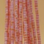 Perline in vetro tubicino 2.2x1.5 mm rosa bianche filo 40 cm