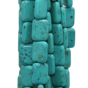 Turchese rettangolo 18x14 mm pacco 10 pz