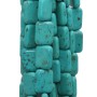 Turchese rettangolo 18x14 mm pacco 10 pz