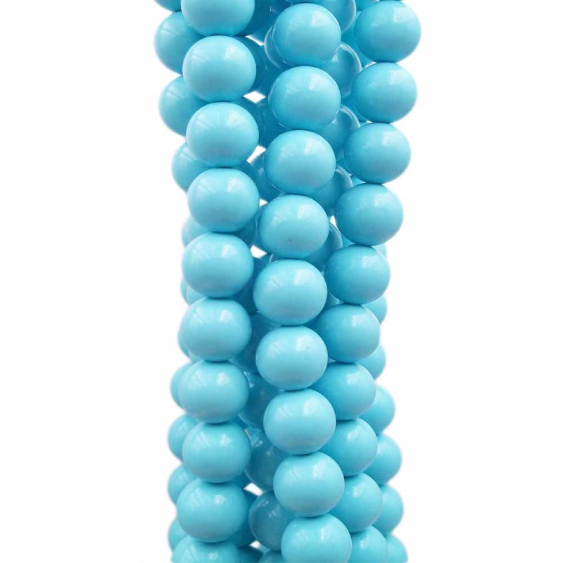 Turchese tonde liscio lucido 6 mm lisce filo 40 cm - 8mmb1 - pietreeminuterie.com Turchese tonde liscio lucido 6 mm lisce filo 40 cm (8mmb1) - pietreeminuterie.com
