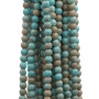 Turchese colorato tondo liscio 6 mm filo 40 cm