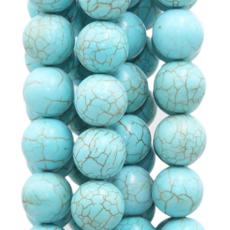 Turchese tondo liscio 13.5 mm pacco 10 pz (ese56aa) - pietreeminuterie.com