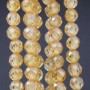 Zirconi tondi sfac. 4 mm gialli grado A++ filo 40 cm