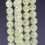 Zirconi tondi sfac. 4 mm grado A++ verde oliva chiaro filo 40 cm