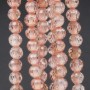 Zirconi tondi sfac. 4 mm light peach grado A++ filo 40 cm