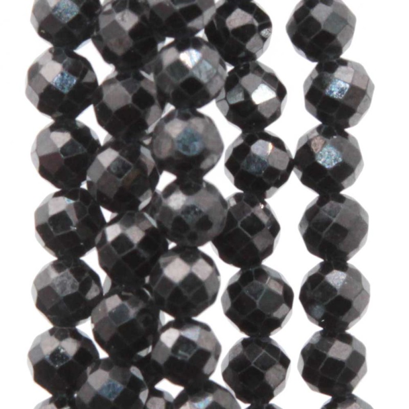 Zirconi tondi sfac. 4 mm neri grado A++ filo 40 cm - zirc-023 - pietreeminuterie.com Zirconi tondi sfac. 4 mm neri grado A++ filo 40 cm (zirc-023) - pietreeminuterie.com