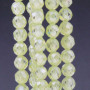 Zirconi tondi sfac. 4 mm grado A++ verde oliva chiaro filo 40 cm