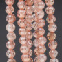 Zirconi tondi sfac. 4 mm light peach grado A++ filo 40 cm