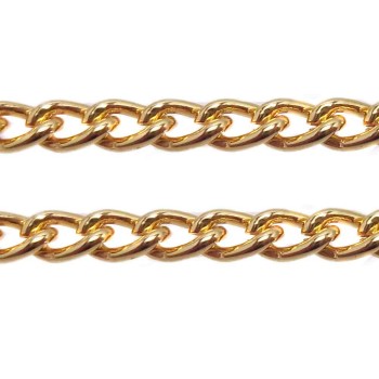 CATENA IN ALLUMINIO ORO 3.8X2.6 MM 1 METRO